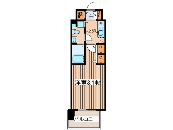 グラマシー京橋の物件間取画像